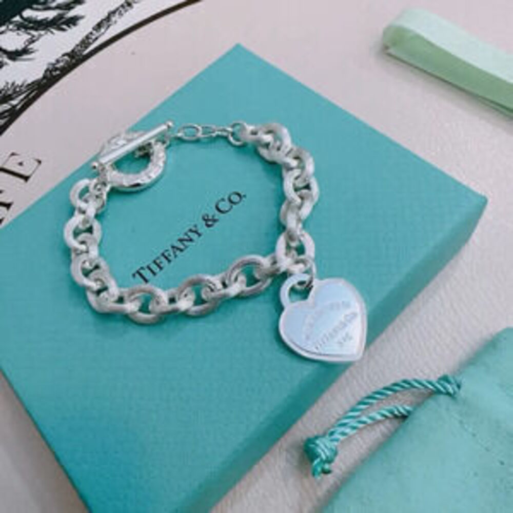 Tiffany & Co. Fine Silver Heart Bracelet